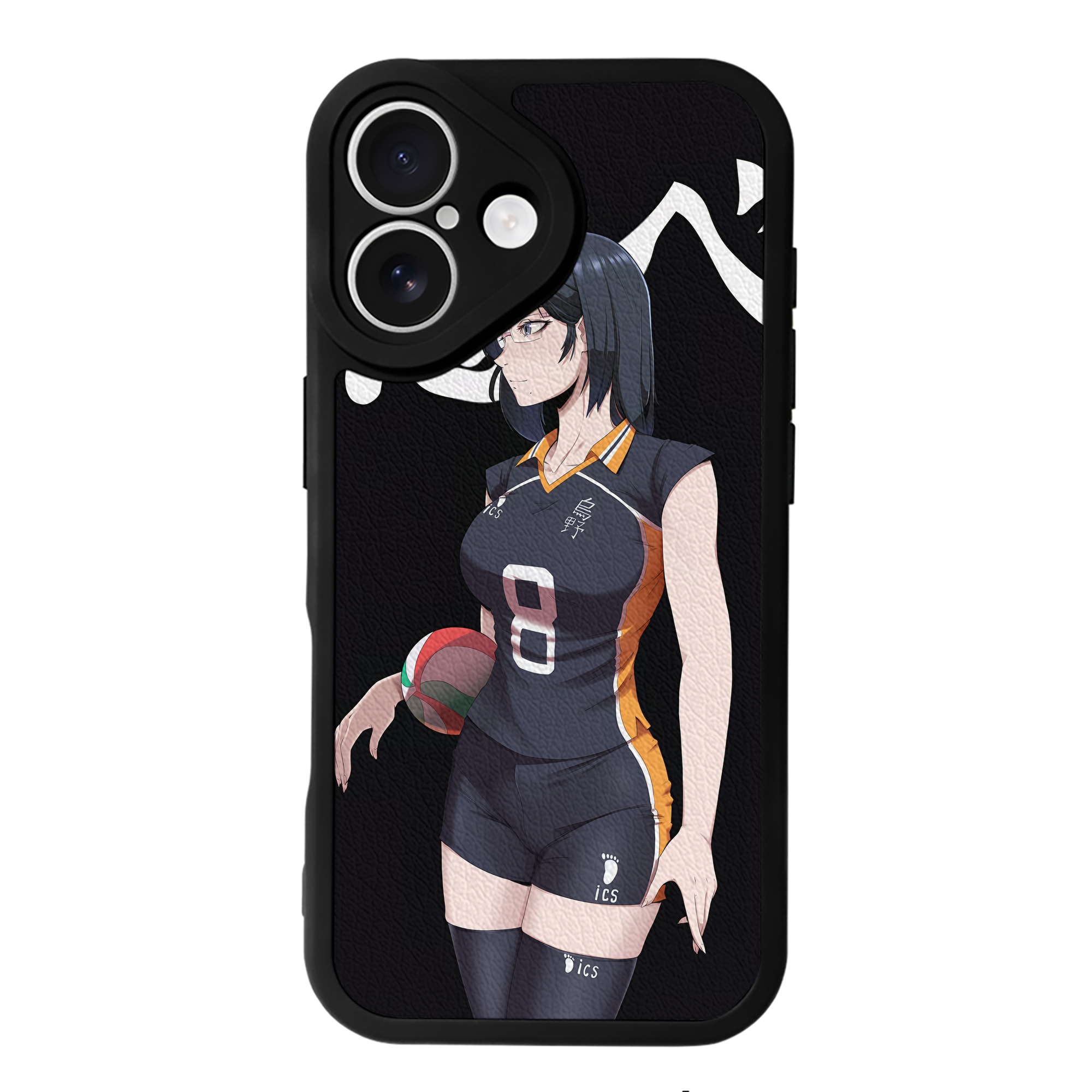 （画像用） ハイキュー!! Haikyu!! 【iPhone 16シリーズ対応】シリコンスマホケース（レザー調） 材質：シリコン